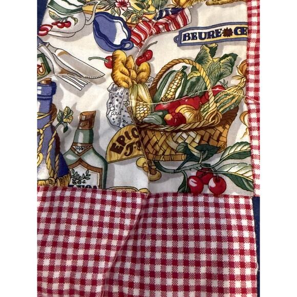 Quilt Handmade in‎ Excellent Condition 72”x172” French Bistro Style - Picture 6 of 9